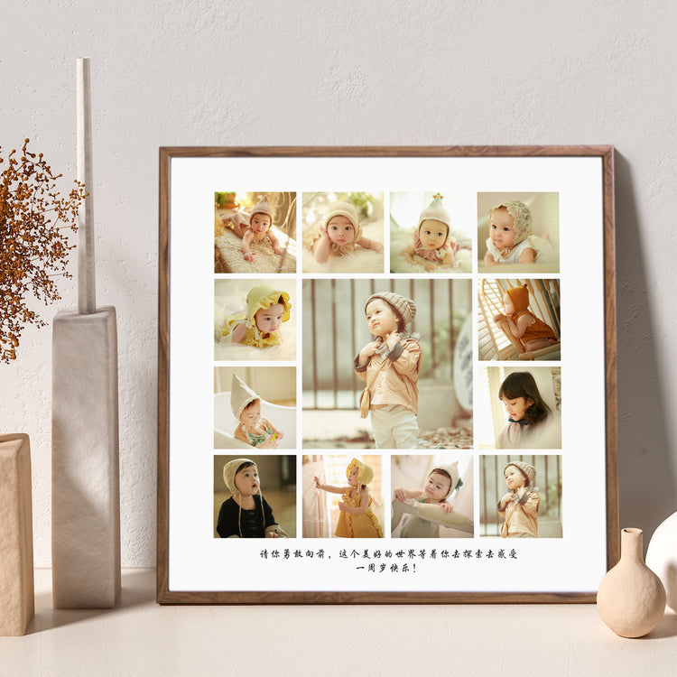 Baby Commemorative Frame Set Table Custom Wash Photo