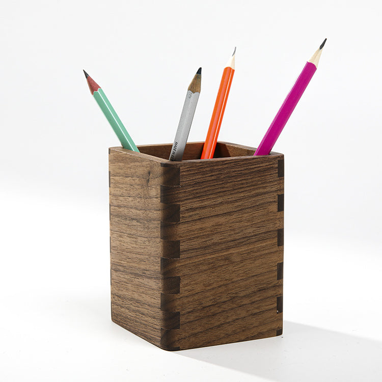 Bamboo pen holder stationery