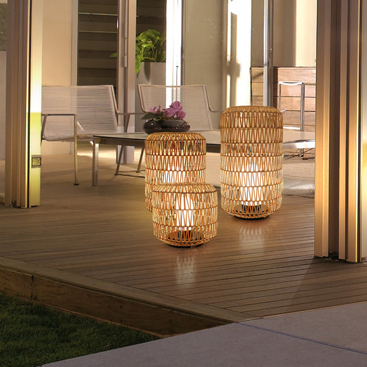 Rattan Waterproof Floor Lamp