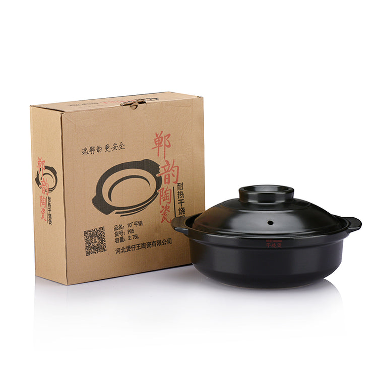 Flame High Temperature Resistant Dry Pot Ceramic Pot Pan Health Pot Pan