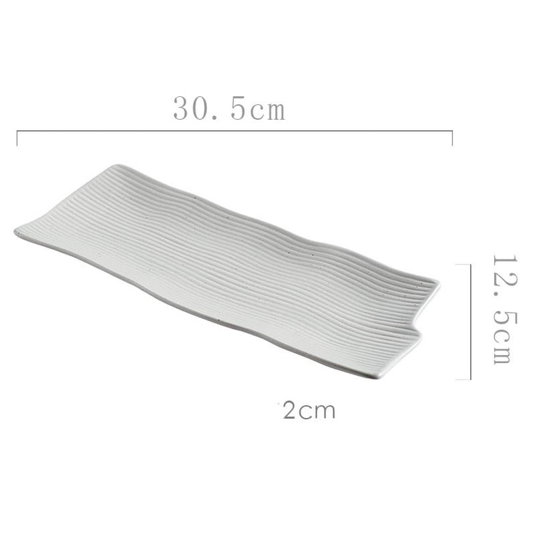 Creative Ceramic Irregular Long Flat Plate