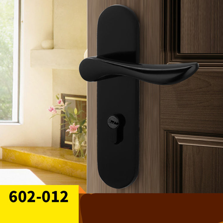 American Black Bathroom Solid Wood Door Handle