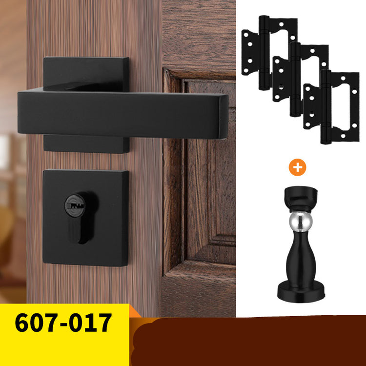 American Black Bathroom Solid Wood Door Handle