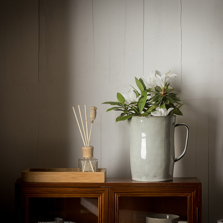 Kitchen Fork Spoon And Chopsticks Storage Bucket Retro Vase Ceramic Kettle Slightly Flaw