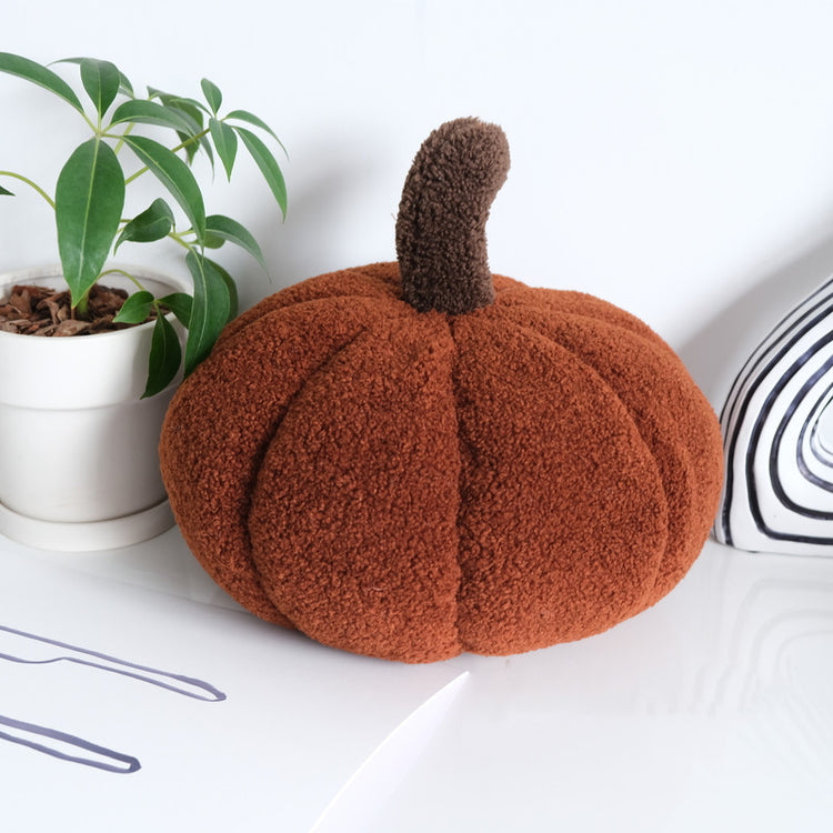 Pumpkin Shaped Pillow Caramel Cushion Pastoral