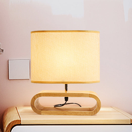 Simple Wooden Table Bedroom Bedside Lamp