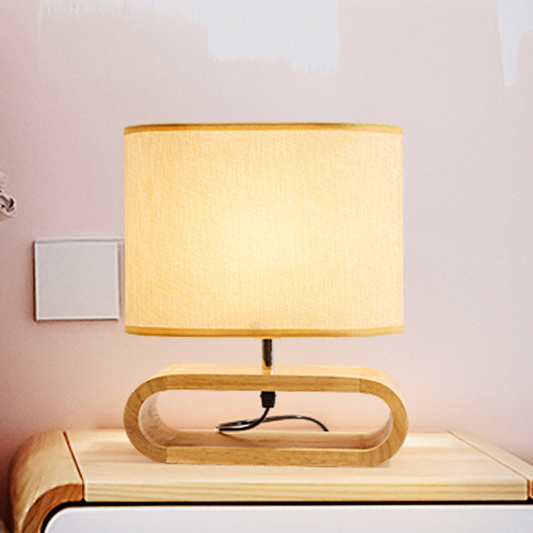 Simple Wooden Table Bedroom Bedside Lamp